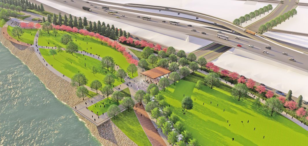 Sioux City riverfront development rendering